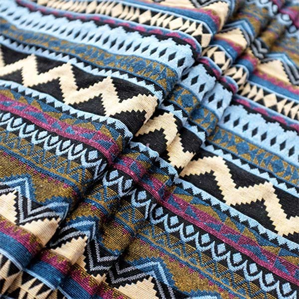 370gsm Home Deco Geometric Print Cotton Fabric 10s 20 Shuttle
