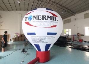 China Roof Advertising Giant Model Hot Air Balloon Shape Inflatable Ground Balloons For Promotional Advertising on sale