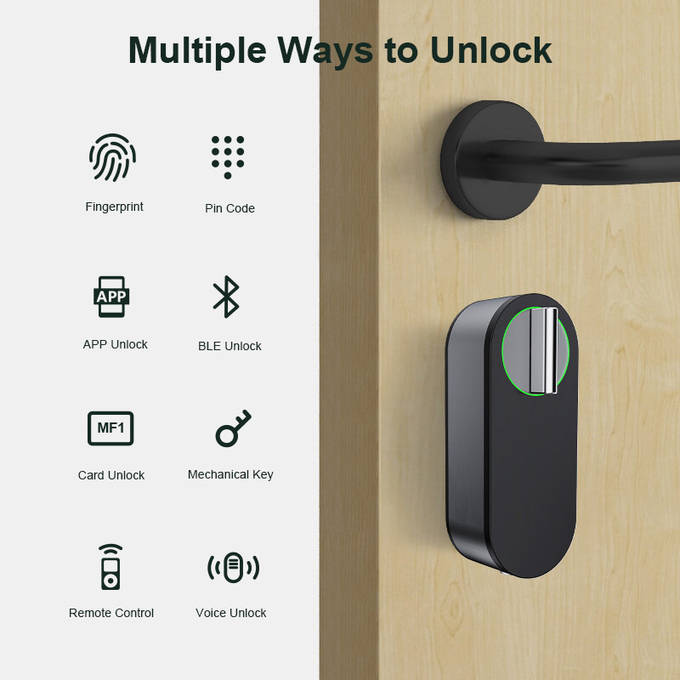 Liliwise Hot Selling Lock Smart Home Indoor Tuya Ttlock Security Digital Lock Wifi Smart Lock With Keyless
