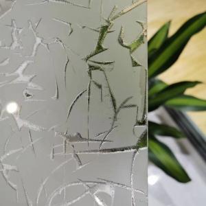 Quality 5mm 12mm colorless Satin Acid Etched Glass Textured wholesale