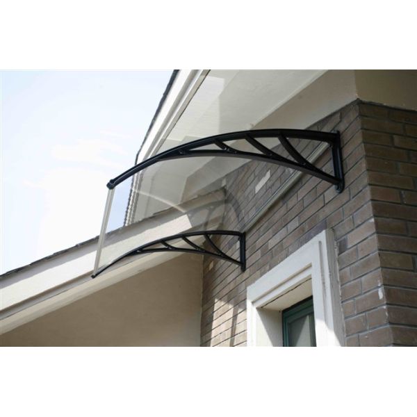 Aluminium Profile Connecting Parts Polycarbonate Door Canopy Manual Operation Durable Weather Resistant Protective Cover