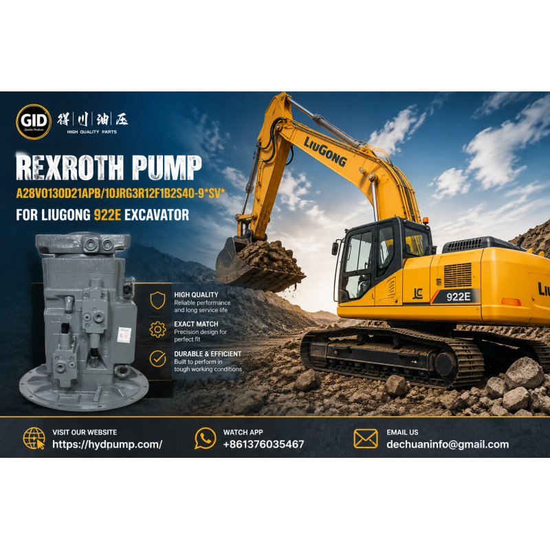 Rexroth Hydraulic Pump A28VO130 for LiuGong 922E Excavator | R902562095 High Pressure Variable Piston Pump Assembly