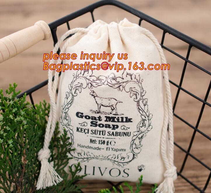 Canvas Cotton Natural Shopper Handle Rope Shoulder Tote Bag,Canvas Tote Rope Handle Drawstring Cotton Bag bagease packag