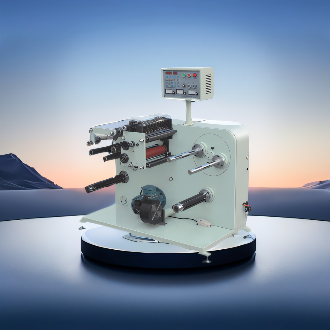 Paper Slitter Rewinding Machine Rewinder with 8 sets rotary knife for paper label