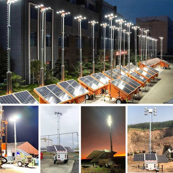 High Quality Light Tower Solar Powered Road Lights Emergency Repair Solar Light Tower Manufacturer