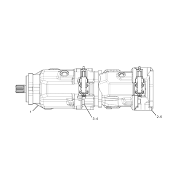Caterpillar 3417664 Parts scheme PUMP GP-PISTON