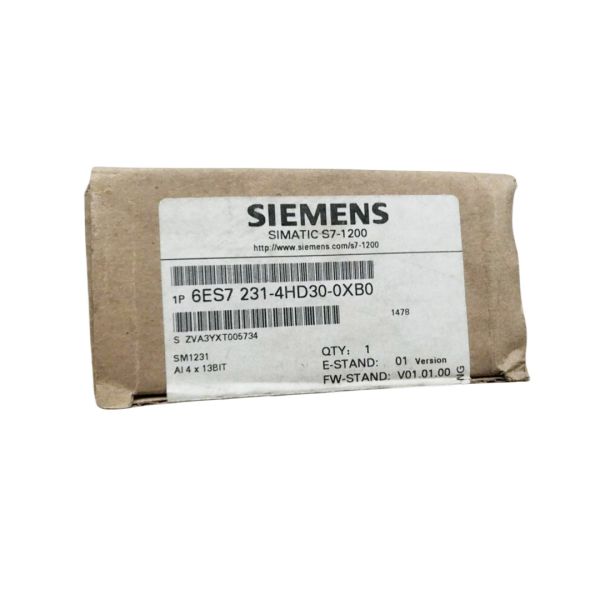 SIEMENS SIMATIC PLC S7-1200 6ES7231-4HD30-0XB0 SM 1231 4 x Analog Input Signal modules