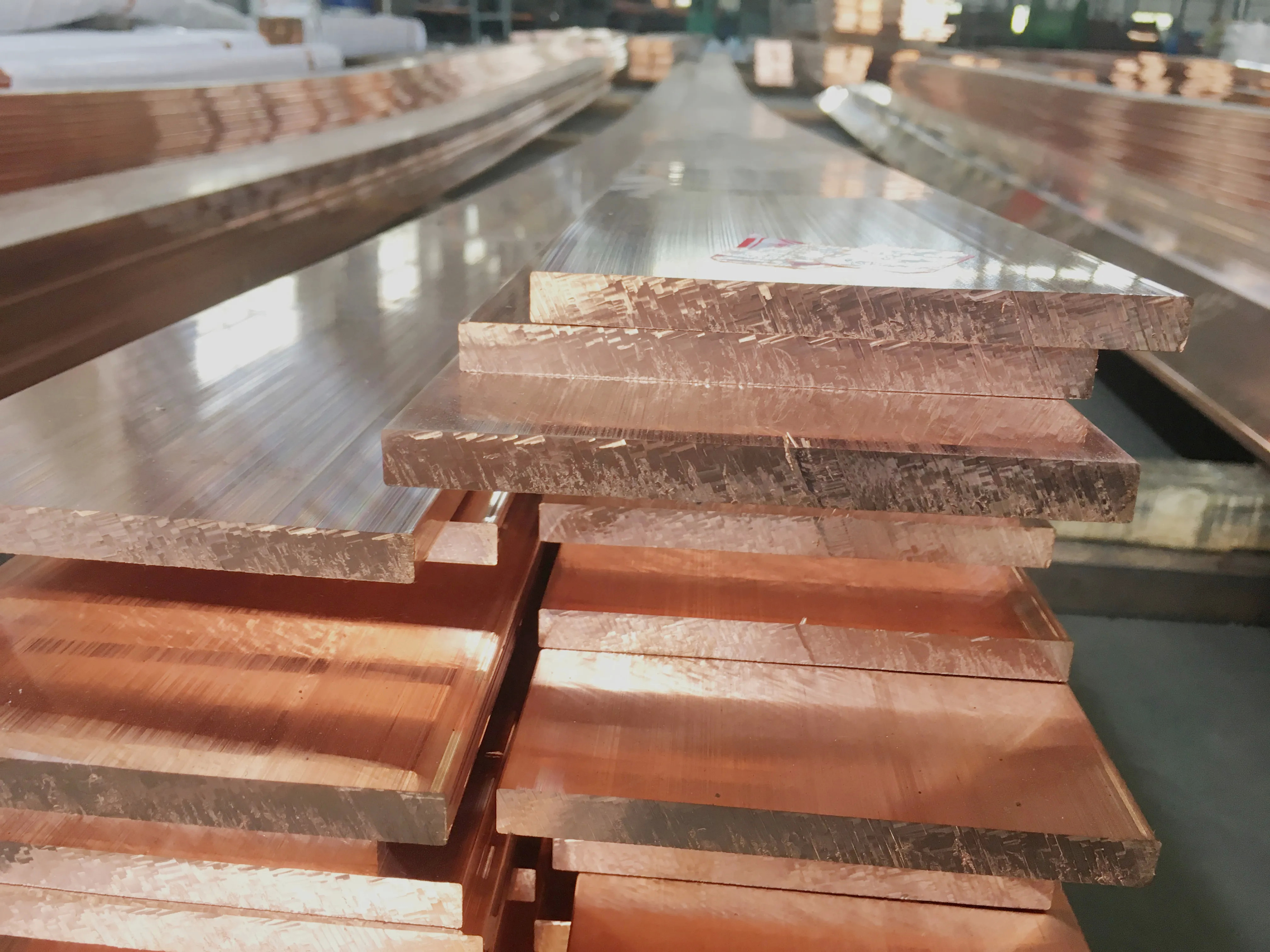 C10300 C10400 Copper Row ASTM DIN Flat Bus Bar