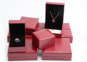 Quality Pink Ring Jewelry Box Case , Rectangle Jewelry Storage Box  Eco - Friendly wholesale