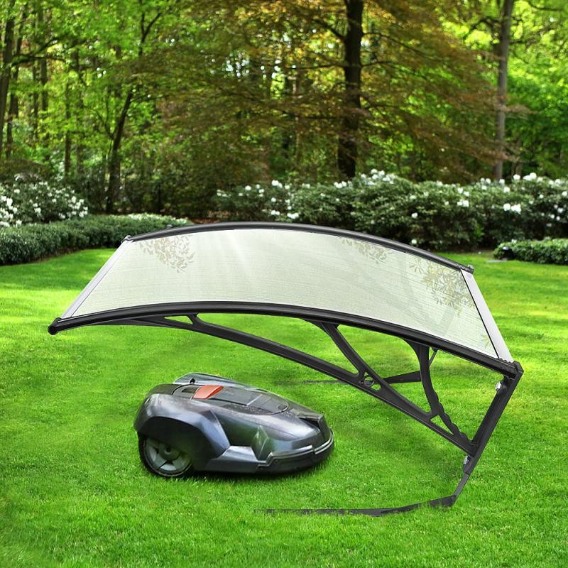Metal Stand Rain Cover 75x60cm Lawn Robot Garage