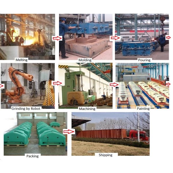 Reach Stackers Construction Machine Parts Counter Weight With OEM Service