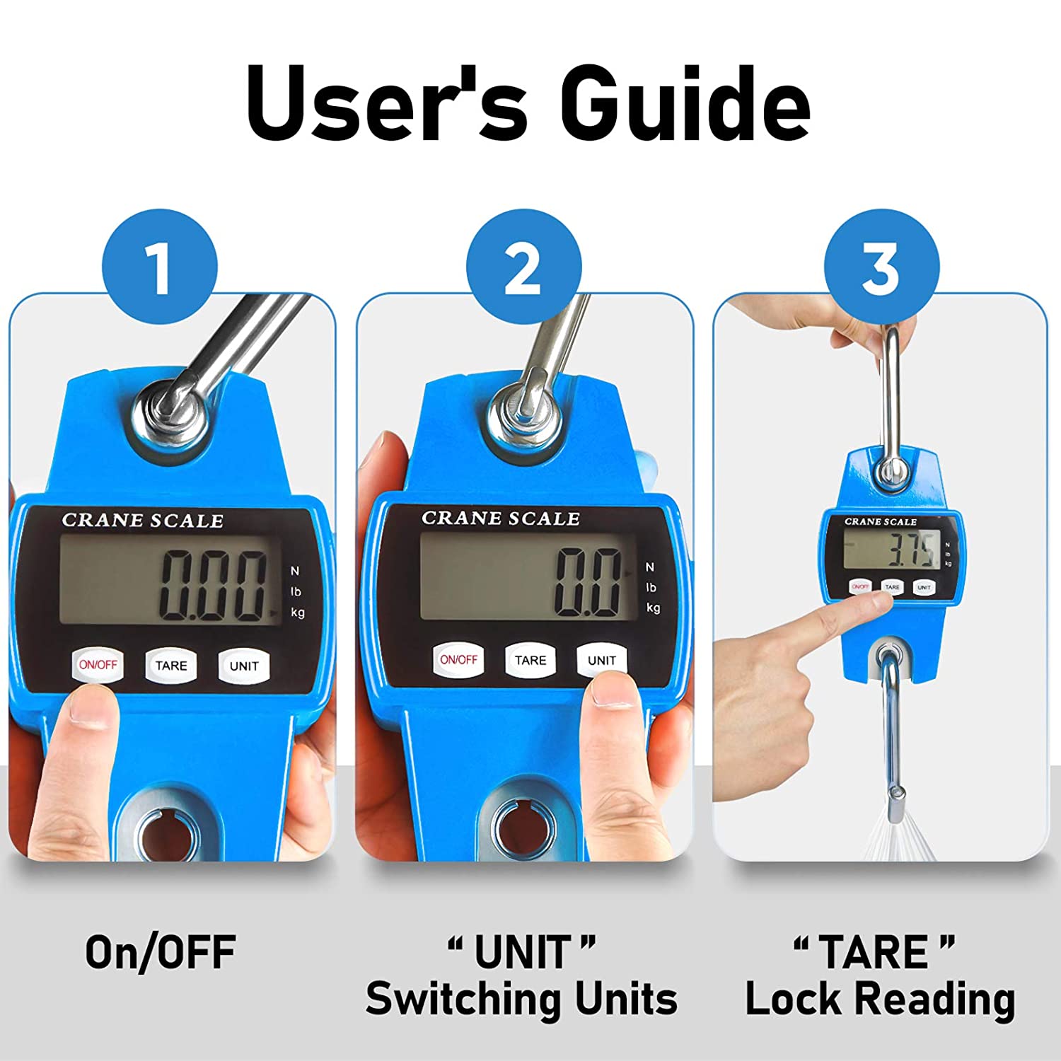 300kg Capacity Mini Digital Crane Weighing Scale with LCD LED Display CE ROHS Compliant OEM Customizable Chinese Hook Type