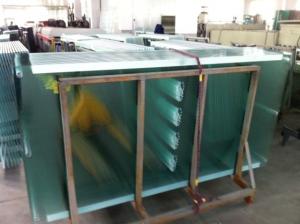China Tempered Safety Glass Street Furniture with White Ceramic Printing safety glass panels on sale