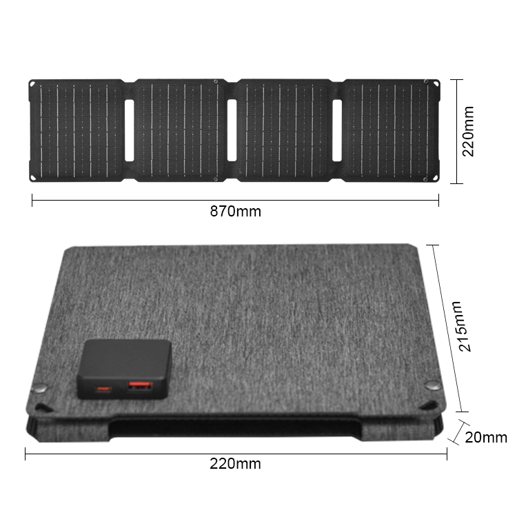 30W 12V Foldable Solar Panel Your Essential Tool For Portable Cell Phone Charging