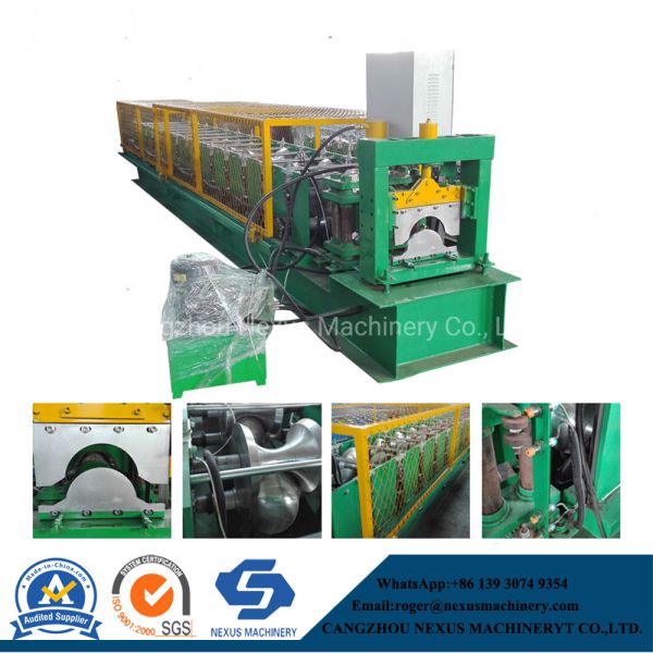 High Speed Prepainted Steel Roof Tile Ridge Cap Roll Forming Machine