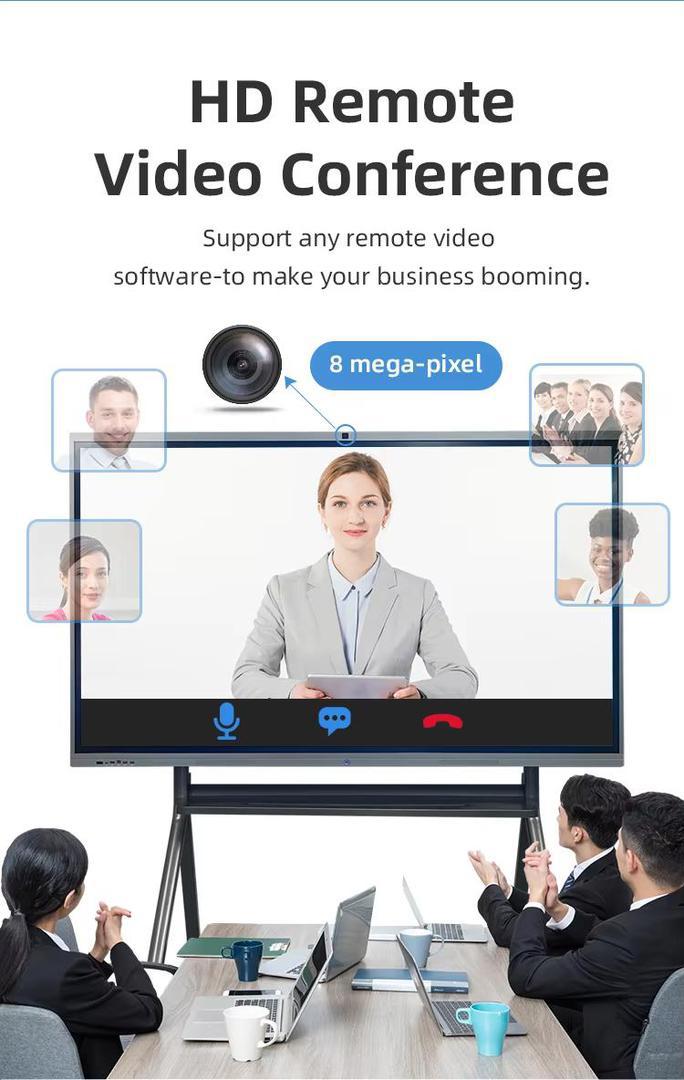 55 Inch Interactive Whiteboard 16 9 Aspect Ratio And 350cd/M2 Brightness For B2b Teaching 0