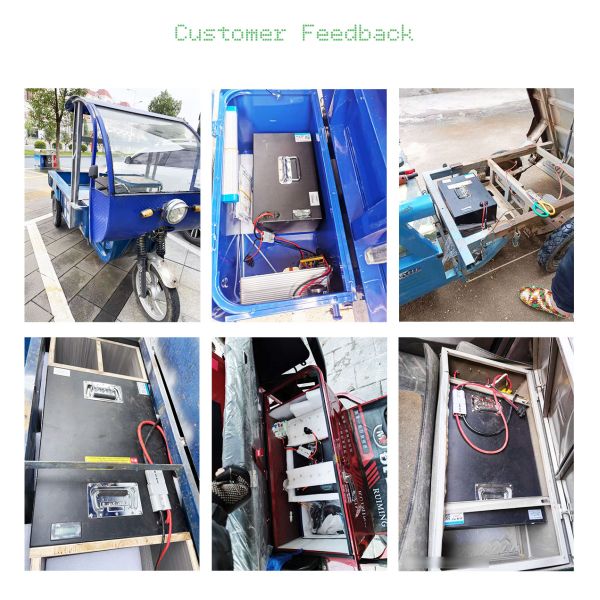 Electric Richshaw Three-Wheeled Cart Lithium Battery 48V 60V 72V LFP Battery Universal Standard