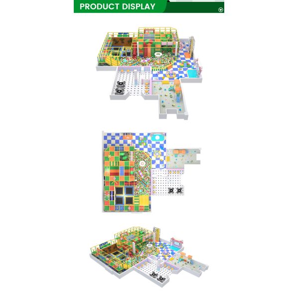 Soft Playground Park 340㎡ – Customizable Indoor Play Solution