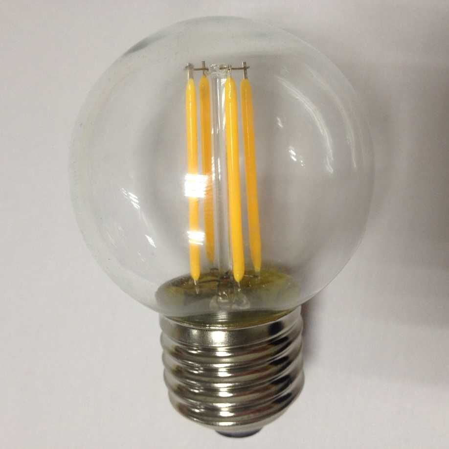 3.5watt 120volt LED filament type G16 globe bulb warm glow dimmable UL ETL