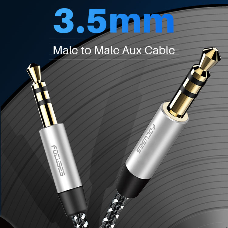 Focuses 3.5MM Stereo Aux Cable Male To Male Stereo Audio Cable