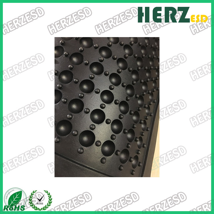 Anti Fatigue Mat Yellow And Black ESD Rubber Mat With PVC / EPDM Foam / Rubber Material
