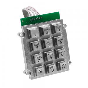 China Metal Waterproof Door Phone Keypad Corrosion Resistance Includes 7 Pin Connector on sale