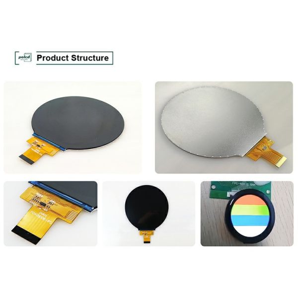 Polcd 4 Inch Circular LCD Screen Module 720xRGBx720 MIPI Interface IPS Round TFT LCD Display