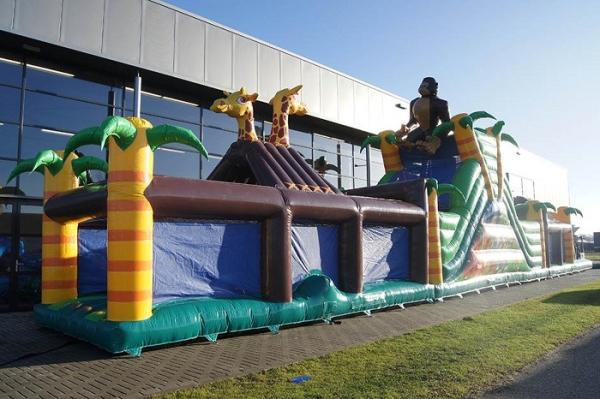 Cheap Custom Made Inflatable Jungle Obstacle Course Flame Retardant for sale