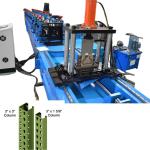 1mm-2mm Pillar Post Roll Forming Machine Teardrop Upright Racking