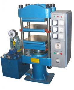 Quality HG / T3034-1999 Motor Driven Rubber Testing Equipment , Flat Vulcanizing Machine 25 T 0℃-200℃ wholesale