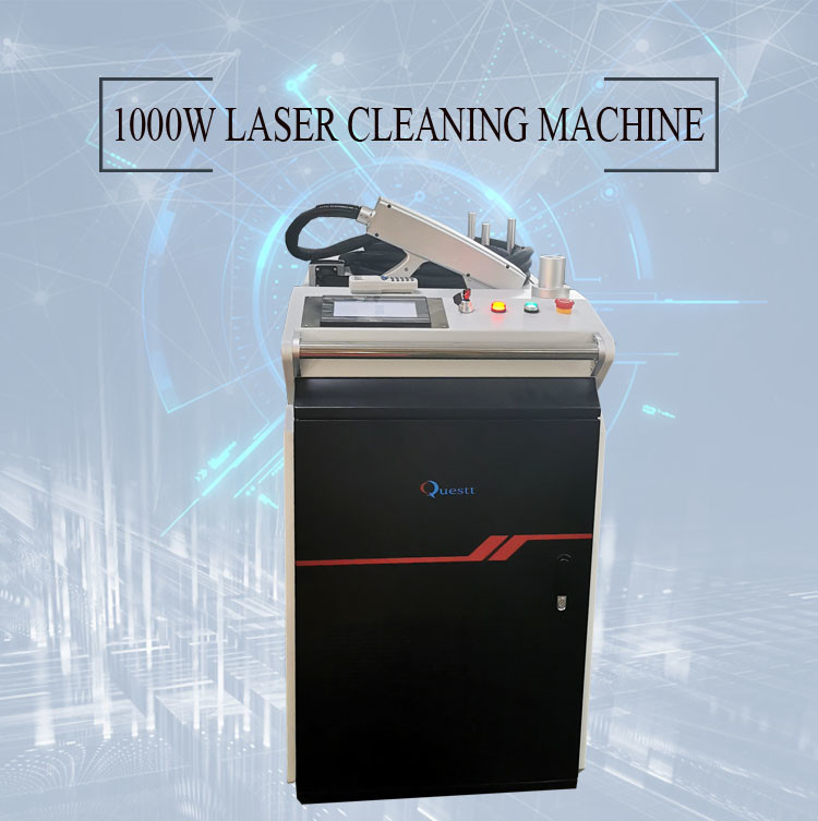 Water Cooling 1000W Raycus JPT IPG FIber Laser Metal Rust Removal Machine