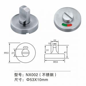 China Stainless Steel Thumb Turn Door Knob Door Fitting Hardware For Washroom Door on sale