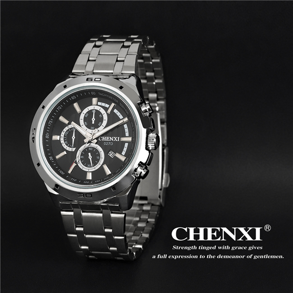 C027D Gift Watch Box Packing Free Sample Small MOQ OEM Watch Stainless Steel Band Watches