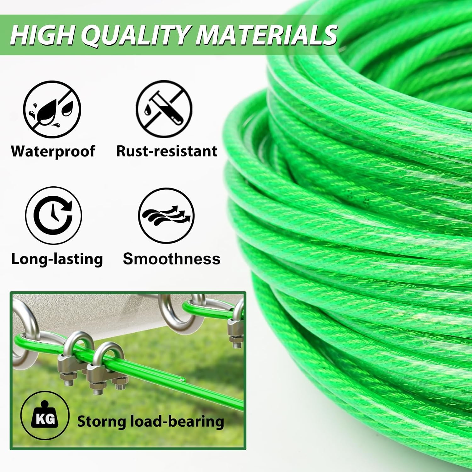3/16" Steel Wire Rope 1x19 7x7 7x19 For Deck Railing Kits