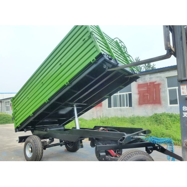 Tractor Mounted 60hp Hydraulic 5t Self Dumping Trailer Farm Tractor Attachments