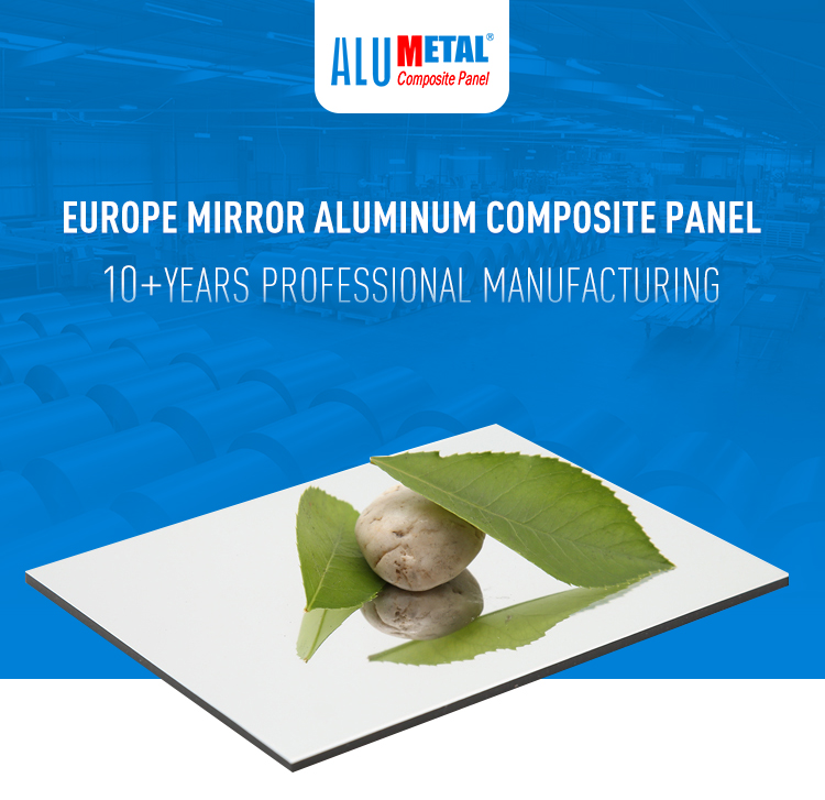 3mm 4mm 5mm Mirror Aluminium Composite Panel Sheet For Partition
