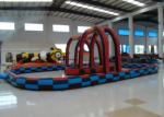 Outdoor Games Inflatable Race Track , Inflatable Air Tumble Track / Go Kart