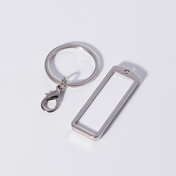 Zinc Alloy Metal Custom Souvenir Car License Plate Metal Keyring Keychain Sublimation Car License Plate Keychain