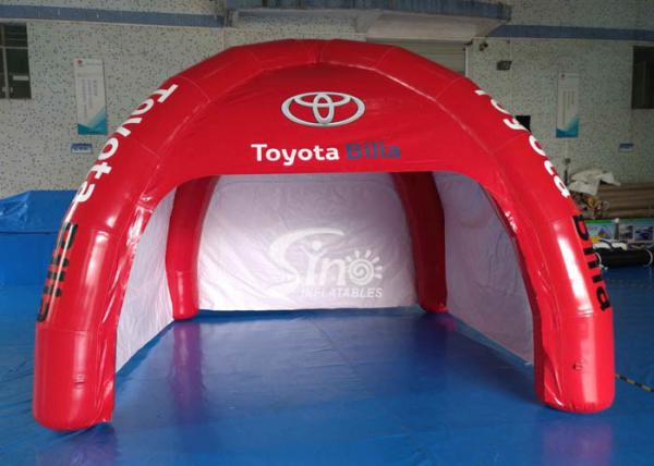 4x4m outdoor Toyota movable airtight inflatable advertising tent digitally