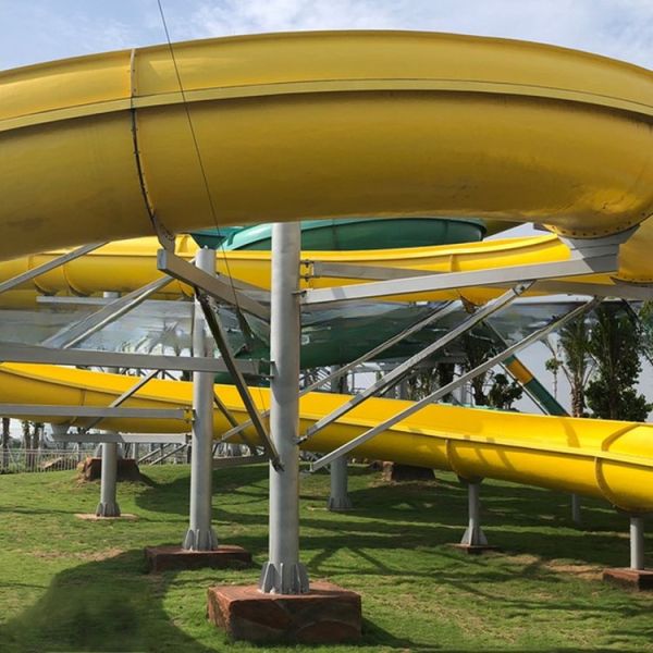 Large Skin Raft Spiral Water Tube Slide for Aqua Park