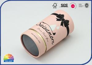Quality Specialty Pink Paper Cylinder Containers Girl Present Packaging wholesale