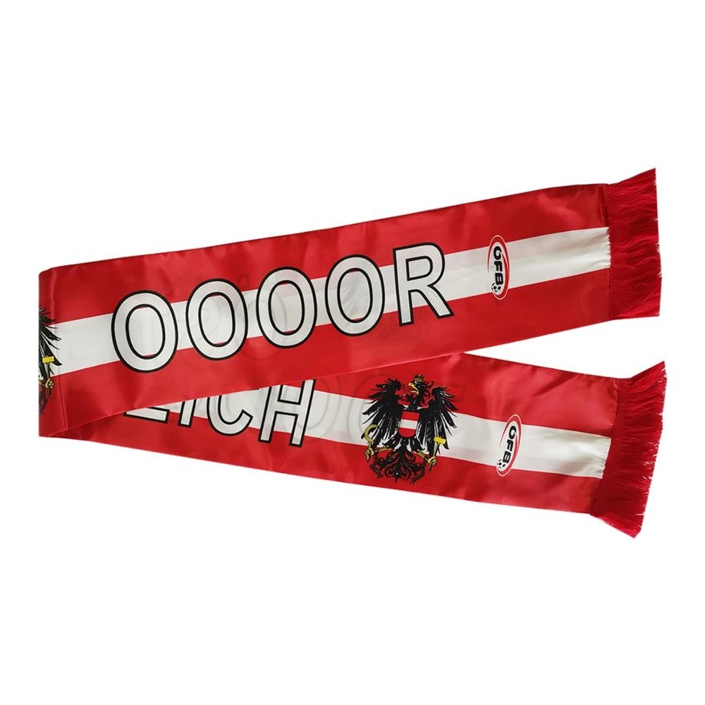 Custom Soccer Scarfs 100D Polyester Scarf With Printed Pattern