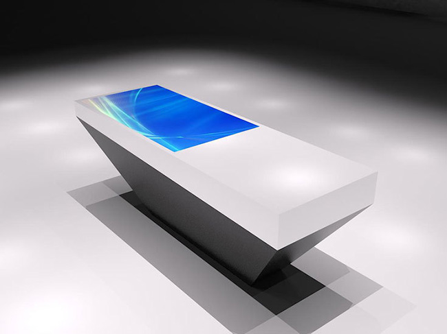 43'' Object Recognition Restaurants Smart Digital Interactive Multitouch Screen Coffee Table For Education