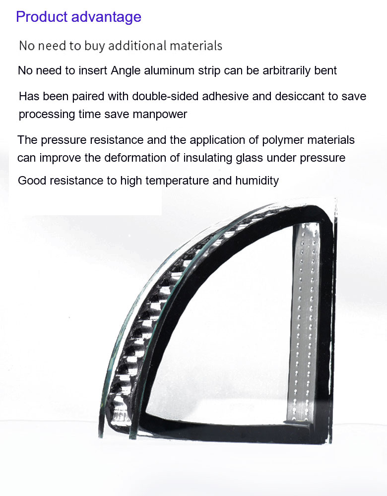 Insulating Glass Double Glazing System Solution Warm Edge Spacer Bar with 6-20A Width