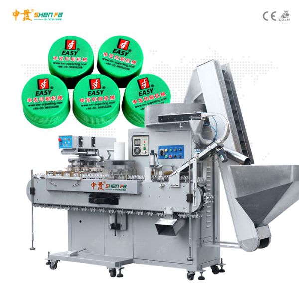 130 pcs/min Caps Pad Printer Four Color Auto Pad Printing Machine
