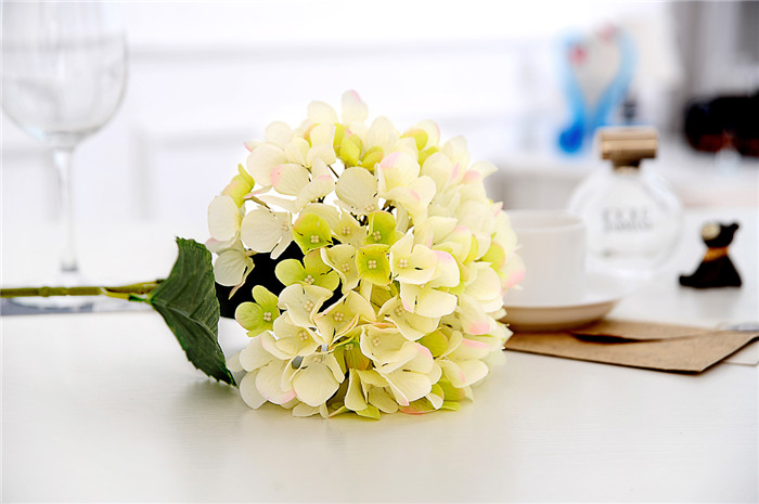 Artificial Plant&Flowers Hydrangea pink SoooKu Artificial Hydrangea Flower 5 Big 7" each H