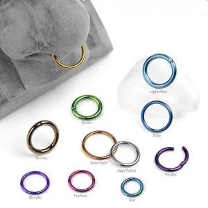 Quality Lightweight Titanium Ear Jewelry Butterfly Back Titanium Clickers 20g wholesale