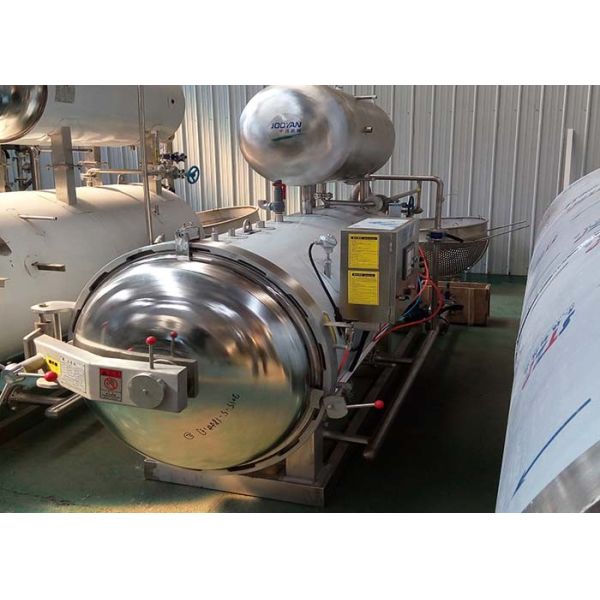 industrial semi-automatic electric autoclave sterilizer machine for bottles/pouches/bags/canned food
