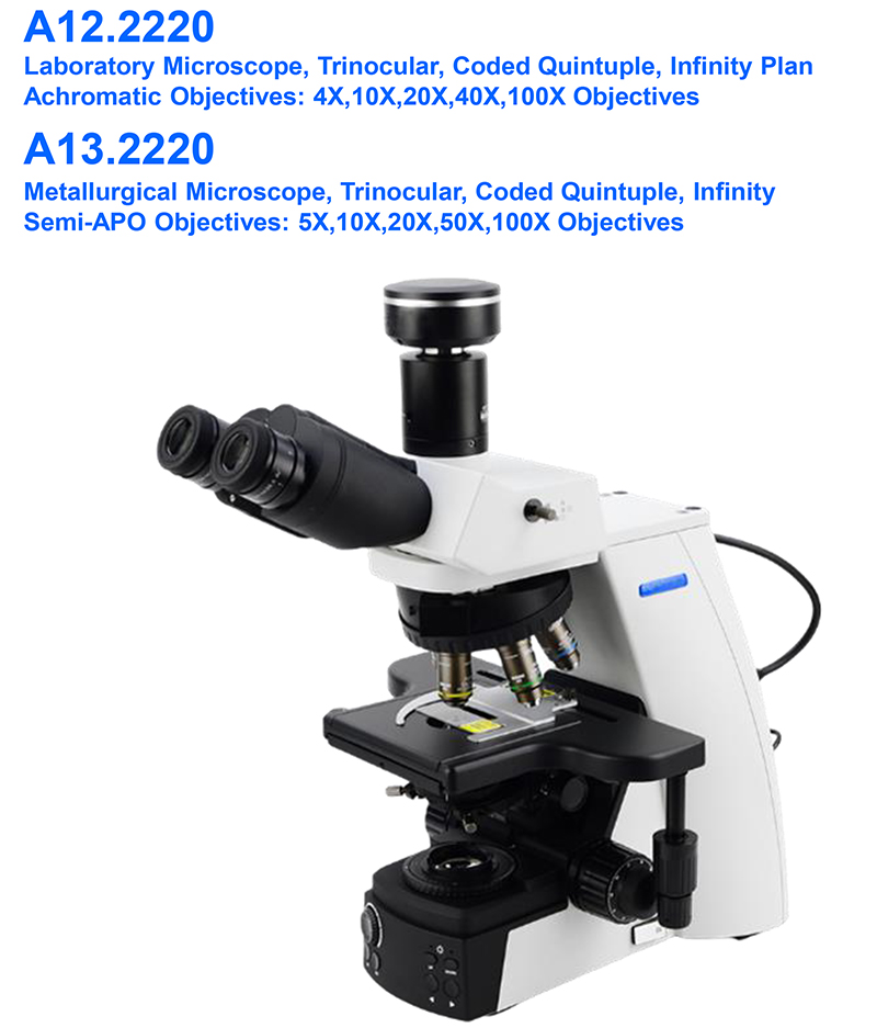 OPTO-EDU A12.2220 Infinity Trinocular Biological Laboratory Microscope