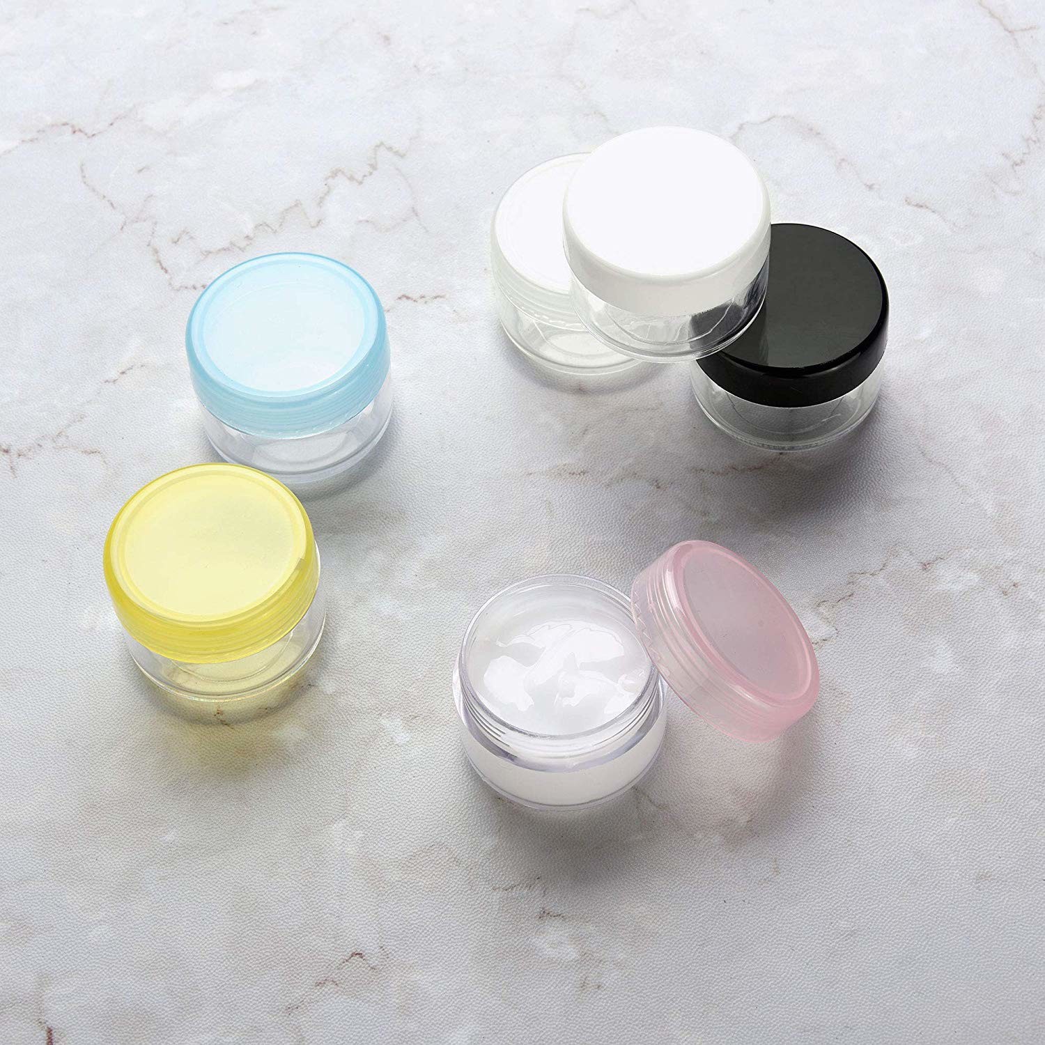 Portable Travel Empty Makeup Containers Convenient Plastic Cream Jar